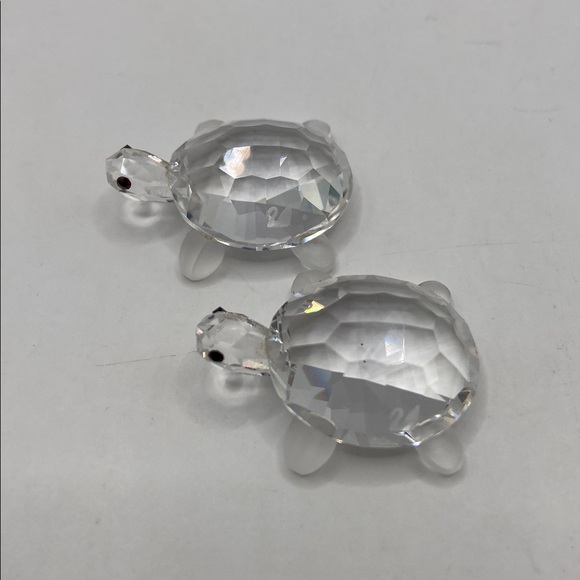 Swarovski Crystal Baby Tortoises Set of 2 With Mirror Base - Picture 8 of 8